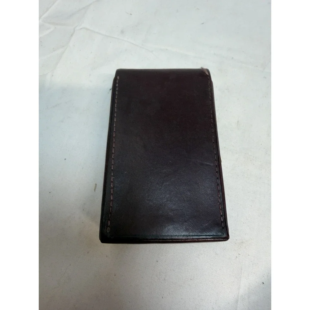Vintage-BOSCA Elevator Lift Cigarette Leather Case with Logo -